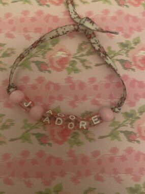 Personalized Loveshackfancy ribbon bracelet
